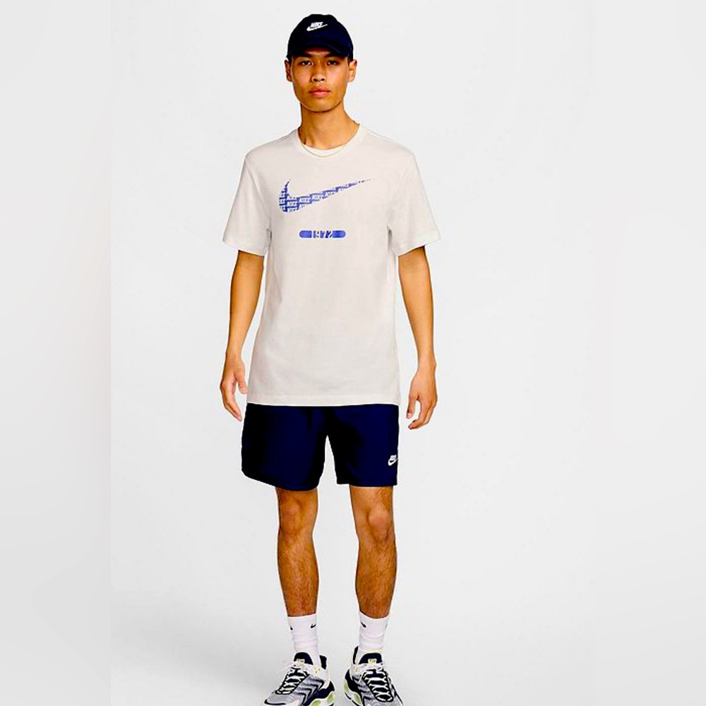 Nike Men’s Big & Tall Sportswear Swoosh T-shirt M-Tall, 2XLT White New